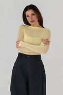 Bluzka second skin z dodatkiem jedwabiu