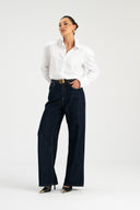 Jeansy granatowe Soft Dark Stright