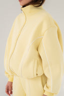 Bluza dresowa na zamek z lampasami