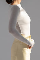 Bluzka second skin z dodatkiem jedwabiu