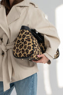 Skórzana torebka Leopard Chic