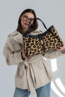 Skórzana torebka Leopard Chic