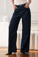 Jeansy granatowe Soft Dark Stright