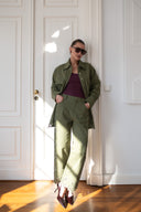 Bawełniana koszula z ażurowym dołem