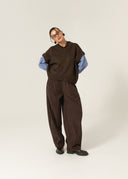 Kamizelko-Koszula Smart Layer Brown z dodatkiem wełny