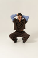 Kamizelko-Koszula Smart Layer Brown z dodatkiem wełny