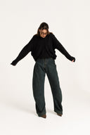 Sweter oversize z domieszką wełny
