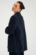 Marynarka zamszowa NAVY SUEDE DREAM