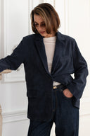 Marynarka zamszowa NAVY SUEDE DREAM