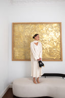 Koszula Ivory Bloom z ozdobnymi żabkami