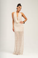 Sukienka Dots Affair - kremowa