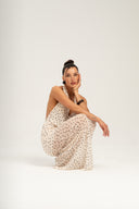 Sukienka Dots Affair - kremowa