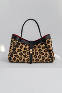 Skórzana torebka Leopard Chic