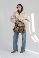 Skórzana torebka Leopard Chic